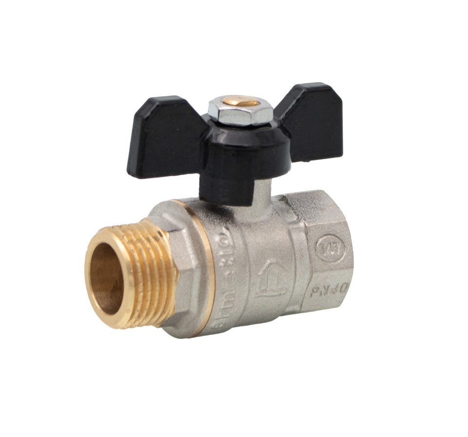 Mosadzný guĺový ventil s motýlom 3/4