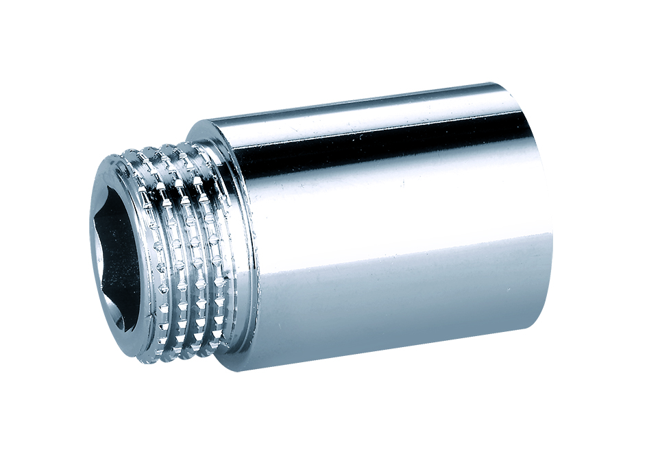 Krómozott réz csaphosszabbító  3/4