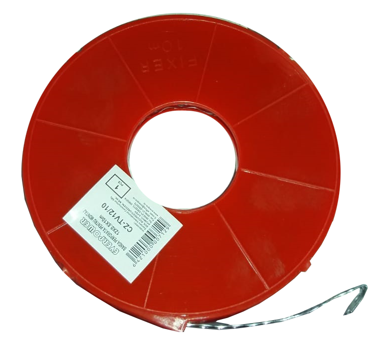 Dierovaná oceľová páska 12x0,8mmx10m