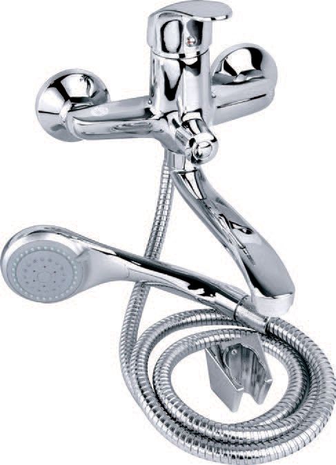Vaňová batéria s otočným ramenom a ručnou sprchou