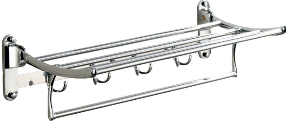 Fali törölközőtartó 4+1 króm