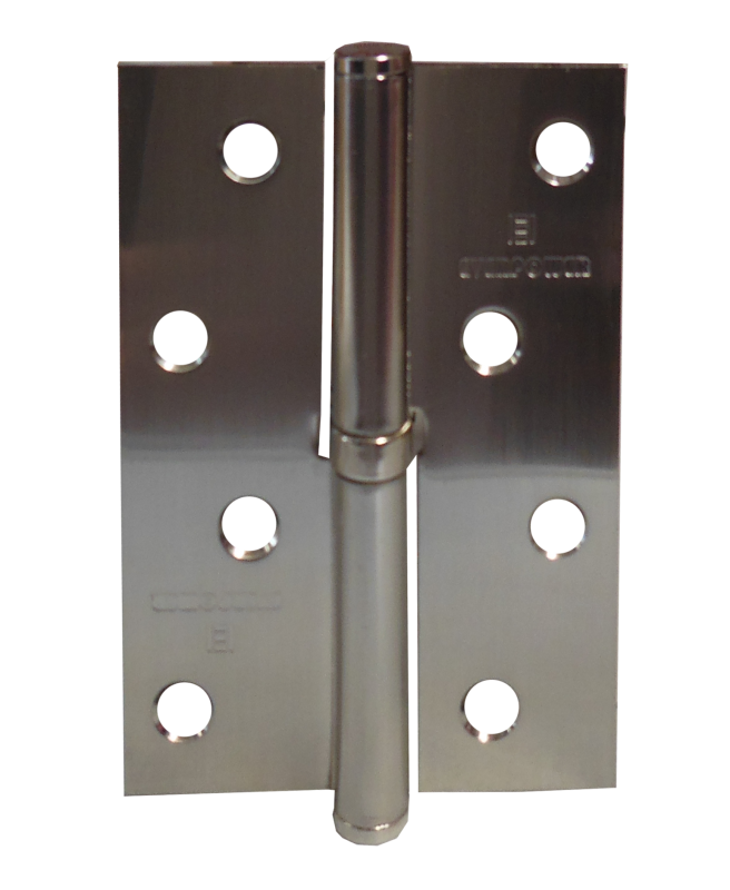 Dverový pánt pravý strieborný 100x70x2,5 mm 1 ložisko