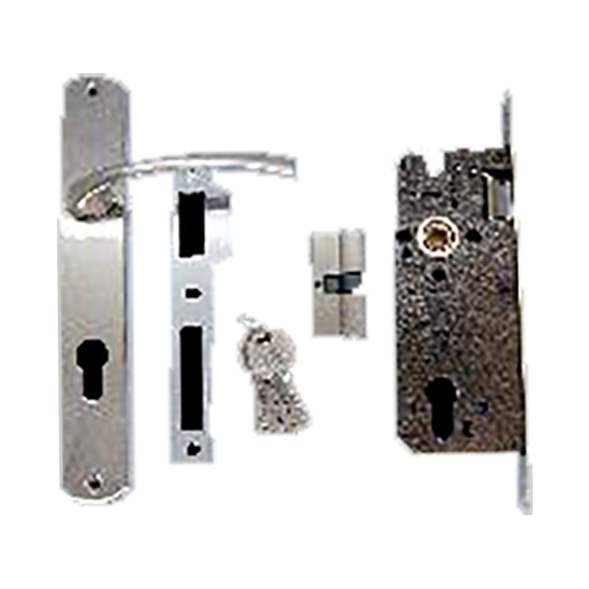 Bevésőzár (85) készlet cilinderes zárbetéttel