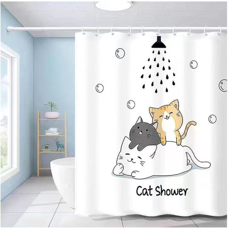 Zuhanyfüggöny MACSKA SHOWER 180x200cm